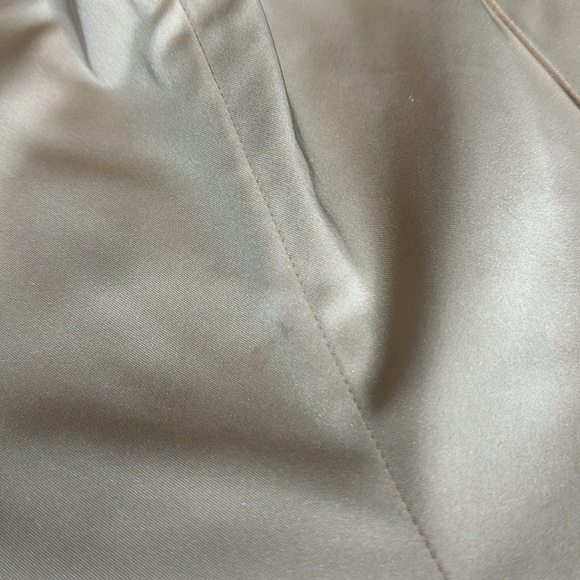 Jonathan Simkhai Duchesse-Satin Bootcut Pants High Rise in Goldish Cream Sz 8 - Picture 14 of 14